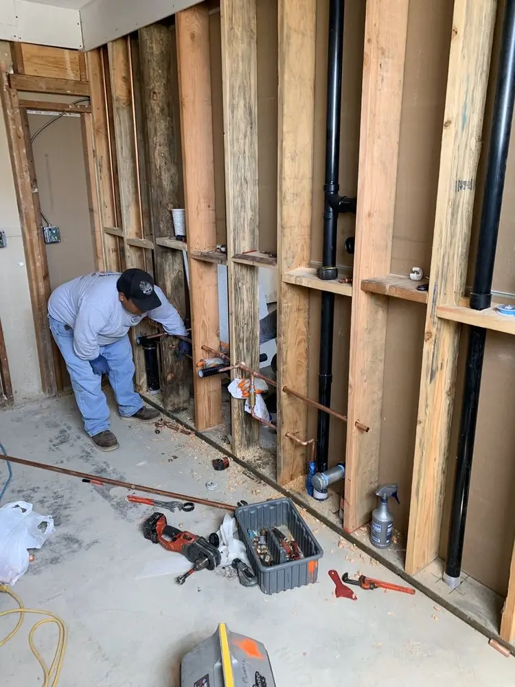 Commercial rough-in plumbing for Gas Line Repair in Green Mountain